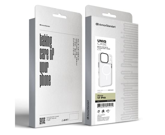 Чохол до мобільного телефона Armorstandart Uniq MagCase Apple iPhone 17 Pro Matte Clear (ARM86269), зображення 2
