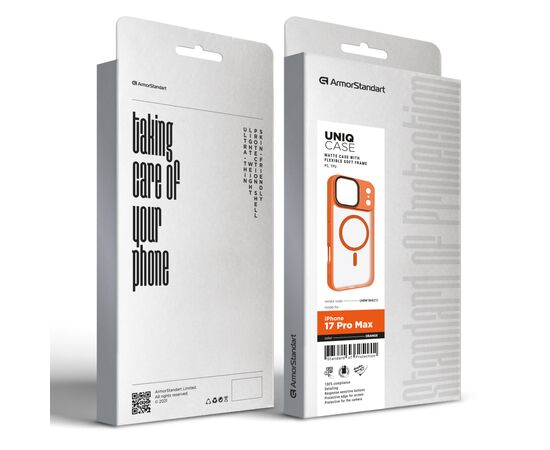 Чехол для мобильного телефона Armorstandart Uniq MagCase Apple iPhone 17 Pro Max Orange (ARM86621), изображение 2