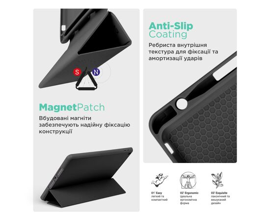 Чехол для планшета Armorstandart Smart Fold Pen Xiaomi Redmi Pad 2 Black (ARM86105), изображение 7