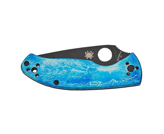 Ніж Spyderco Tenacious BB D2 Titanium Blue (C122TIBLBKD2P), зображення 3