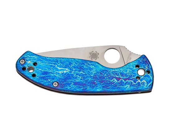 Ніж Spyderco Tenacious D2 Titanium Blue (C122TIBLD2P), зображення 3