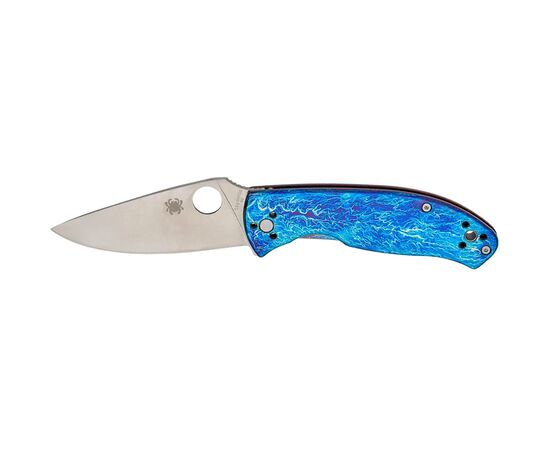 Ніж Spyderco Tenacious D2 Titanium Blue (C122TIBLD2P)