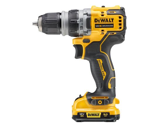 Шуруповерт DeWALT XR Li-Ion 12V, 2x3Ah, со сменными насадками, 57.5 Нм, 0-425/0-1500 об/мин, 0.7, TSTAK (DCD703L2T), изображение 2 Шуруповерт DeWALT XR Li-Ion 12V, 2x3Ah, со сменными насадками, 57.5 Нм, 0-425/0-1500 об/мин, 0.7, TSTAK (DCD703L2T), изображение 2