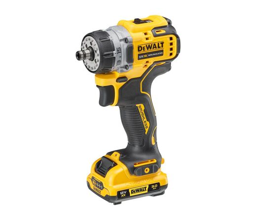 Шуруповерт DeWALT XR Li-Ion 12V, 2x3Ah, со сменными насадками, 57.5 Нм, 0-425/0-1500 об/мин, 0.7, TSTAK (DCD703L2T), изображение 5 Шуруповерт DeWALT XR Li-Ion 12V, 2x3Ah, со сменными насадками, 57.5 Нм, 0-425/0-1500 об/мин, 0.7, TSTAK (DCD703L2T), изображение 5
