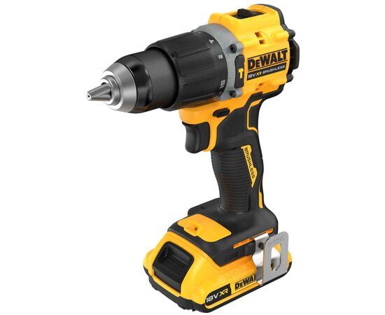 Шуруповерт DeWALT XR Li-Ion 18V 2x2Ah, 74 Нм, 0-450/0-1650 об/мин, 1.17 кг, TSTAK (DCD799D2T), изображение 2 Шуруповерт DeWALT XR Li-Ion 18V 2x2Ah, 74 Нм, 0-450/0-1650 об/мин, 1.17 кг, TSTAK (DCD799D2T), изображение 2