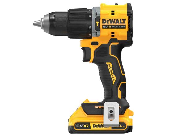 Шуруповерт DeWALT XR Li-Ion 18V 2x2Ah, 74 Нм, 0-450/0-1650 об/мин, 1.17 кг, TSTAK (DCD799D2T), изображение 3 Шуруповерт DeWALT XR Li-Ion 18V 2x2Ah, 74 Нм, 0-450/0-1650 об/мин, 1.17 кг, TSTAK (DCD799D2T), изображение 3
