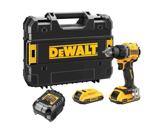 Шуруповерт DeWALT XR Li-Ion 18V, 2x2Ah, 74 Нм, 0-450/0-1650 об/мин, 1.12 кг, TSTAK (DCD794D2T), изображение 6 Шуруповерт DeWALT XR Li-Ion 18V, 2x2Ah, 74 Нм, 0-450/0-1650 об/мин, 1.12 кг, TSTAK (DCD794D2T), изображение 6
