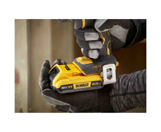 Шуруповерт DeWALT XR Li-Ion 18V, 2x2Ah, 74 Нм, 0-450/0-1650 об/мин, 1.12 кг, TSTAK (DCD794D2T), изображение 9 Шуруповерт DeWALT XR Li-Ion 18V, 2x2Ah, 74 Нм, 0-450/0-1650 об/мин, 1.12 кг, TSTAK (DCD794D2T), изображение 9