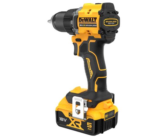 Шуруповерт DeWALT XR Li-Ion 18V, 2x5Ah, 74 Нм, 0-450/0-1650 об/мин, 1.12 кг, TSTAK (DCD794P2T), изображение 5 Шуруповерт DeWALT XR Li-Ion 18V, 2x5Ah, 74 Нм, 0-450/0-1650 об/мин, 1.12 кг, TSTAK (DCD794P2T), изображение 5