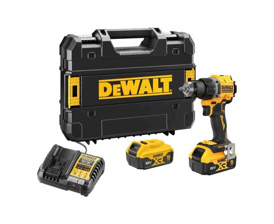 Шуруповерт DeWALT XR Li-Ion 18V, 2x5Ah, 74 Нм, 0-450/0-1650 об/мин, 1.12 кг, TSTAK (DCD794P2T), изображение 6 Шуруповерт DeWALT XR Li-Ion 18V, 2x5Ah, 74 Нм, 0-450/0-1650 об/мин, 1.12 кг, TSTAK (DCD794P2T), изображение 6