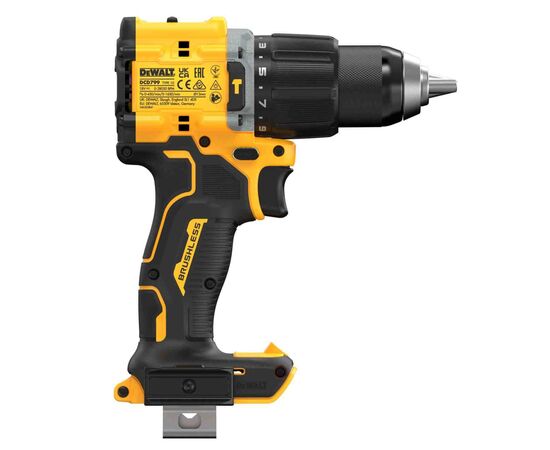 Шуруповерт DeWALT XR Li-Ion 18V, 74 Нм, 0-450/0-1650 об/мин, 1.17 кг, TSTAK (без АКБ и ЗУ) (DCD799NT), изображение 5 Шуруповерт DeWALT XR Li-Ion 18V, 74 Нм, 0-450/0-1650 об/мин, 1.17 кг, TSTAK (без АКБ и ЗУ) (DCD799NT), изображение 5
