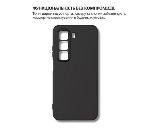 Чехол для мобильного телефона BeCover Silicone Infinix Hot 60 Pro 4G (X6885) Black (714558), изображение 2
