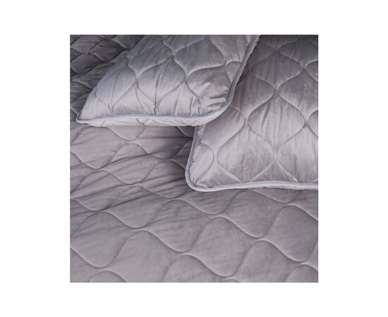 Покривало MirSon №5051 Velor charm Light gray 150х210 см (2200008376833), зображення 5