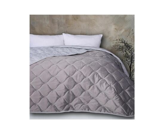 Покривало MirSon №5051 Velor charm Light gray 180х210 см (2200008376840)