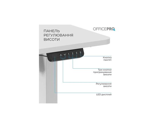 Компьютерный стол OfficePro ODE1470W White (ODE1470W), изображение 6