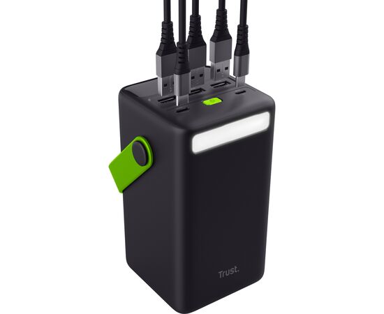 Батарея універсальна Trust 50000mAh Redoh XXL, 3хUSB-A/USB-C, 20W, black (25196_TRUST), зображення 7