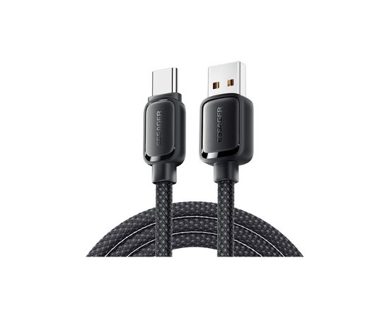 Дата кабель USB 2.0 AM to USB-C 1.0m 7A black Essager (EXCT-TD01-P)