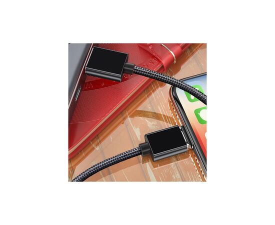 Дата кабель USB 2.0 AM to Micro 5P 1.0m Magnetic black Essager (EXCCXM-ML01), изображение 4