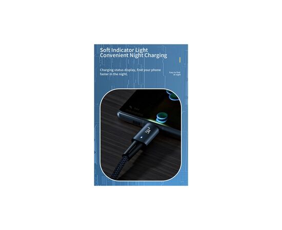 Дата кабель USB 2.0 AM to USB-C 2.0m 100W black Essager (EXC7A-CGA01-P), изображение 6