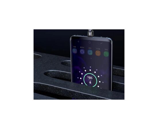 Дата кабель USB 2.0 AM to Micro 5P 1.0m magnetic black Essager (EXCCXM-WC0G), изображение 8