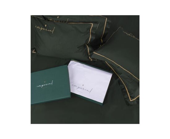 Постільна білизна MirSon Сатин Imperial Satin Emerald 160х220 полуторний Євро (2200008576226), зображення 9