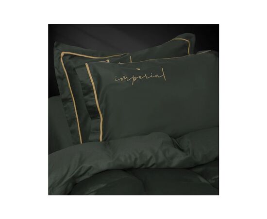 Постільна білизна MirSon Сатин Imperial Satin Emerald 200х220 Євро (2200008576257), зображення 3