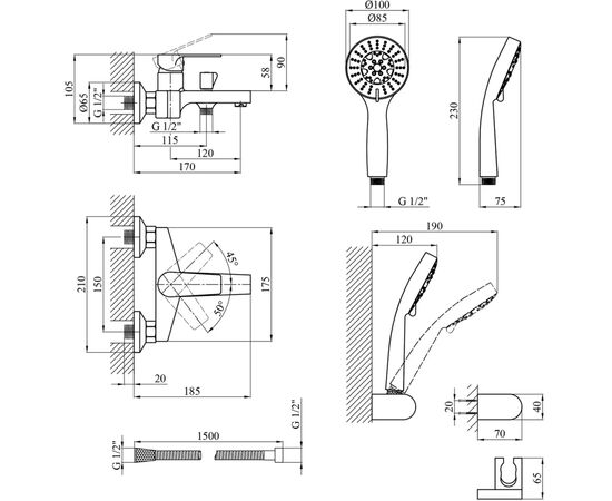 Смеситель Kroner Eifel-C060 (CV023607), изображение 8