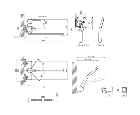 Смеситель Kroner Essen-W070 (CV024331), изображение 6