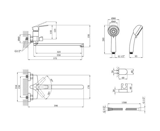 Смеситель Kroner Hagen-C070 (CV032243), изображение 8