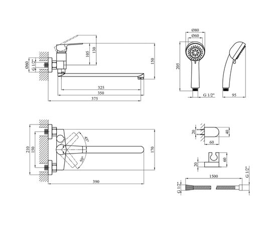 Смеситель Kroner Hagen-C071 (CV032244), изображение 8
