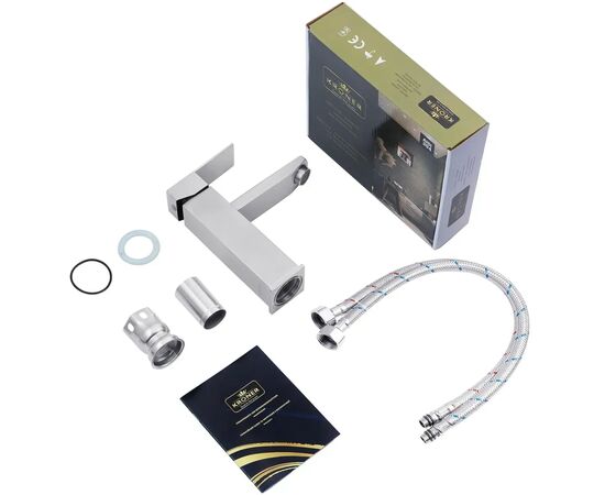 Смеситель Kroner Edelstahl Kubus-ESG010 + змішувач Edelstahl Kubus-ESG060 (CVS30150), изображение 10