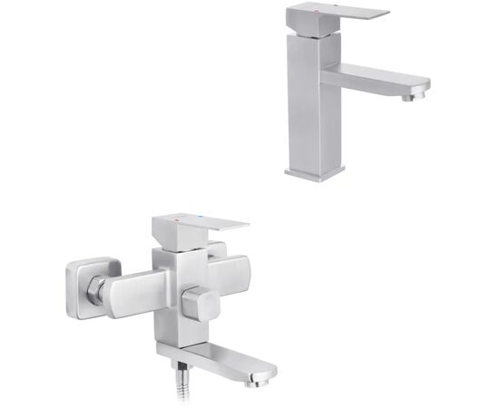 Смеситель Kroner Edelstahl Kubus-ESG010 + змішувач Edelstahl Kubus-ESG060 (CVS30150)