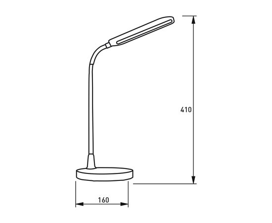 Настольная лампа Eurolamp LED 10W 350lm 4000K 1800mAh (LED-TLB-10W(black)), изображение 3