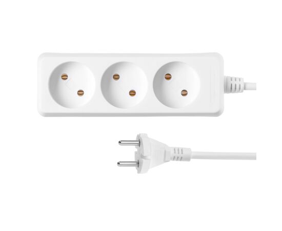 Сетевой удлинитель 2E 3 розетки, 1.8м (2E-U03M1.8), изображение 2