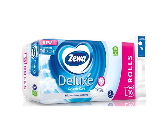 Туалетний папір Zewa Deluxe білий 3 шари 16 рулонів (7322540313321), зображення 2