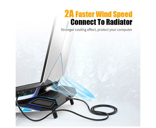 Дата кабель USB 2.0 AM/AM 0.5m 5Gbps Essager (EXCAA2-YTB01), зображення 2