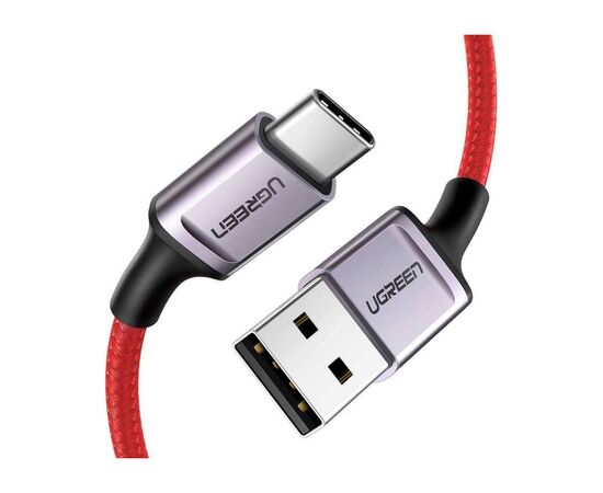 Дата кабель USB 2.0 AM to USB-C 1.0m 6A US505 red Ugreen (20527), изображение 2