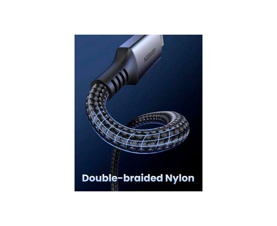 Дата кабель USB-C to USB-C 2.0m US567 black/gray Ugreen (15374), изображение 4