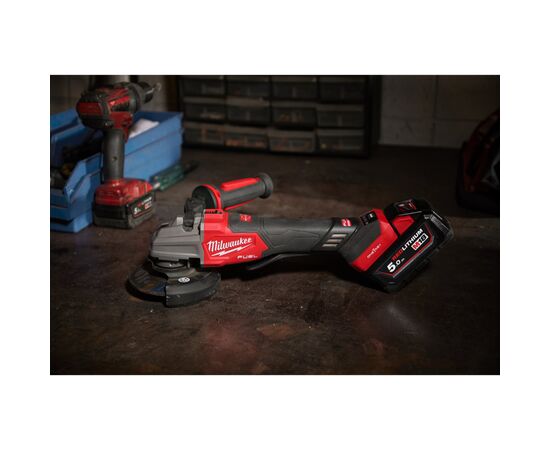 Шліфувальна машина Milwaukee M18 FSAGSVO125X-502X, 125мм, 2x5h, HDкейс (4933493553), зображення 7