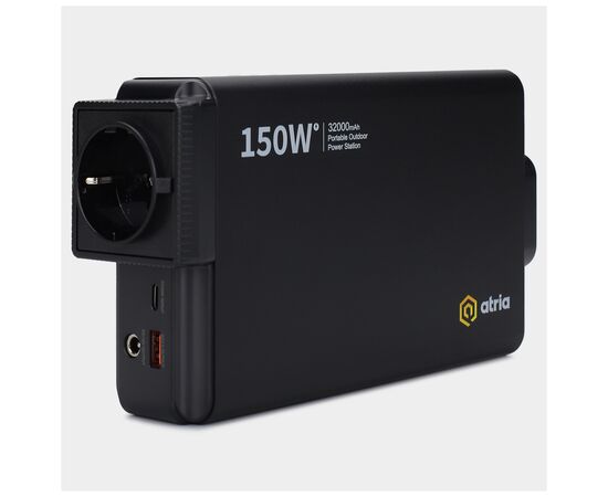 Батарея універсальна Atria 32000mAh PD/30W, QC/8W, DC:12-16.8V, 230V:150W (OPS-151), зображення 8