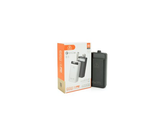 Батарея універсальна LIONPATTON 40000mAh, QC3.0, MicroUSB, Type-C, Lighting, USB, Black (L45 / 38067), зображення 2