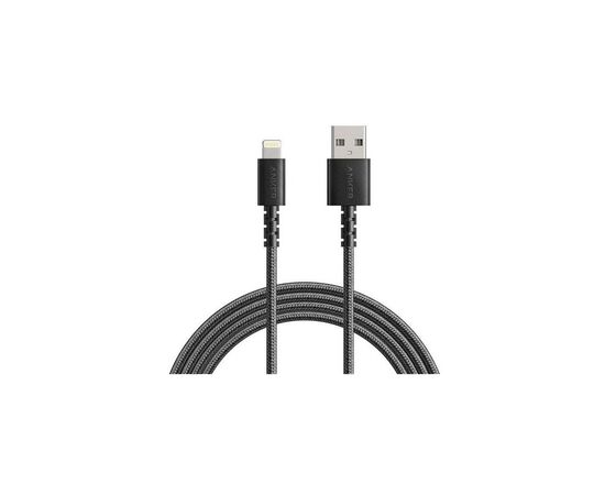 Дата кабель USB 2.0 AM to Lightning 1.8m Powerline Select+ Black Anker (A8013H11), зображення 2