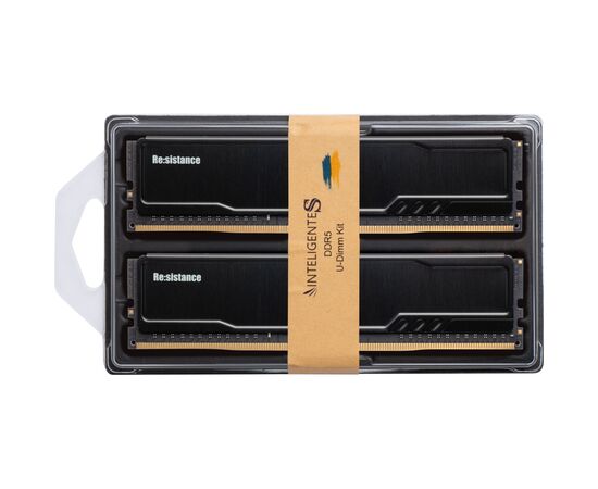 Модуль пам'яті для комп'ютера DDR5 32GB (2x16GB) 5600 MHz CL46 1.1V Resistance INTELIGENTES (IR5CIJ2/32), зображення 4