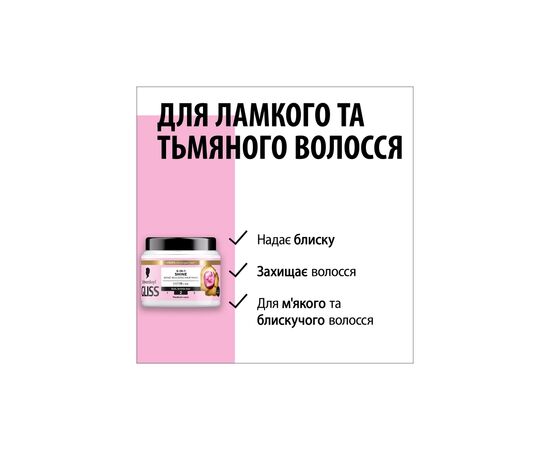 Маска для волосся Gliss 4-In-1 Shine Bond-Building Hair Mask 400 мл (9000101726336), зображення 4