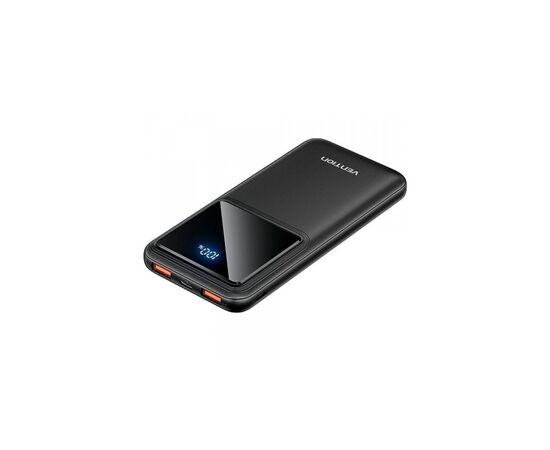 Батарея универсальная Vention 10000mAh 22.5W 3A, PD, QC/3.0, LED Display, Black (FHKB0)