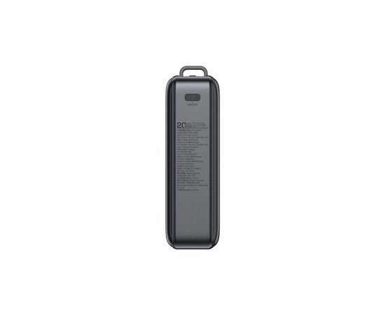 Батарея универсальная Acefast 20000mAh 67W PD/3.0, 20В/3.35A Type-C, USB-A, with cable, Li-ion M4 Black (6974316282723), изображение 2
