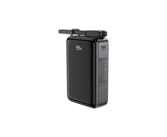 Батарея универсальная Acefast 20000mAh 67W PD/3.0, 20В/3.35A Type-C, USB-A, with cable, Li-ion M4 Black (6974316282723)