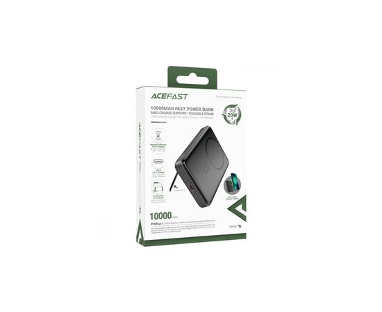 Батарея універсальна Acefast Magnetic Wireless 10000mAh 20W PD, QC/3.0, QI 20W, M6 Black (6974316282600), зображення 3