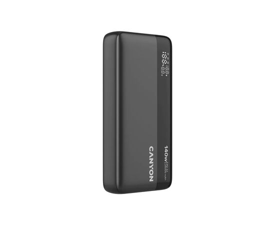 Батарея універсальна Canyon PB-240 25000mAh, PD3.1/140W, PPS, QC3.0, AFC & SCP, Digital Display (CNS-CPB240), зображення 7