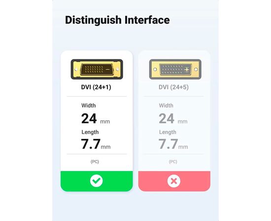 Кабель мультимедійний HDMI M to DVI M 1.5m HD106 black Ugreen (11150), зображення 4